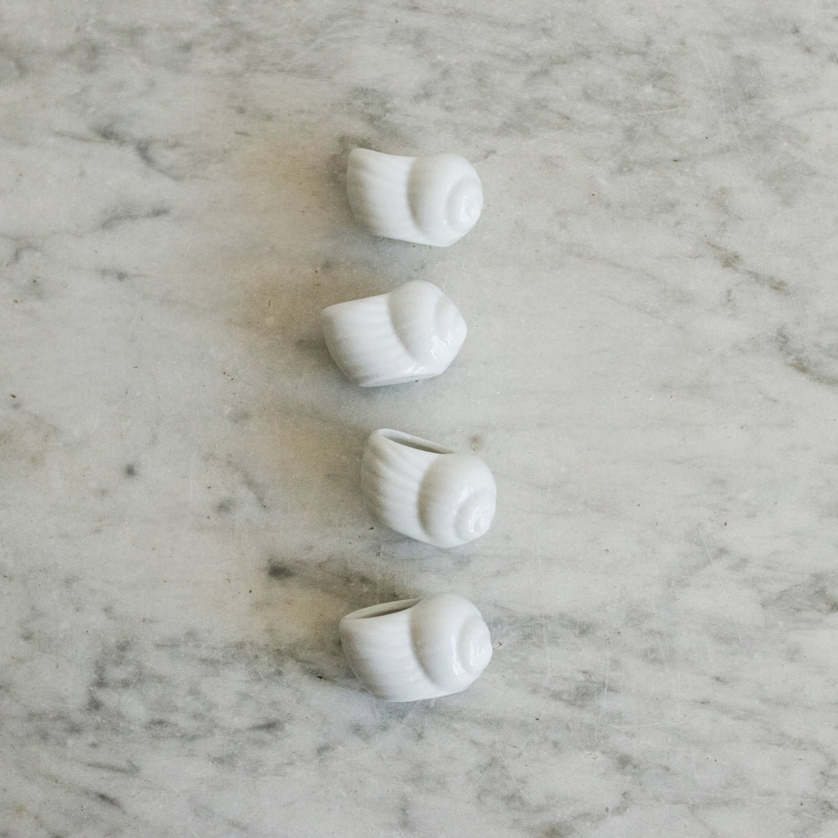 Porcelain Escargot Pot Set of 8 - elsie green - the french kitchen