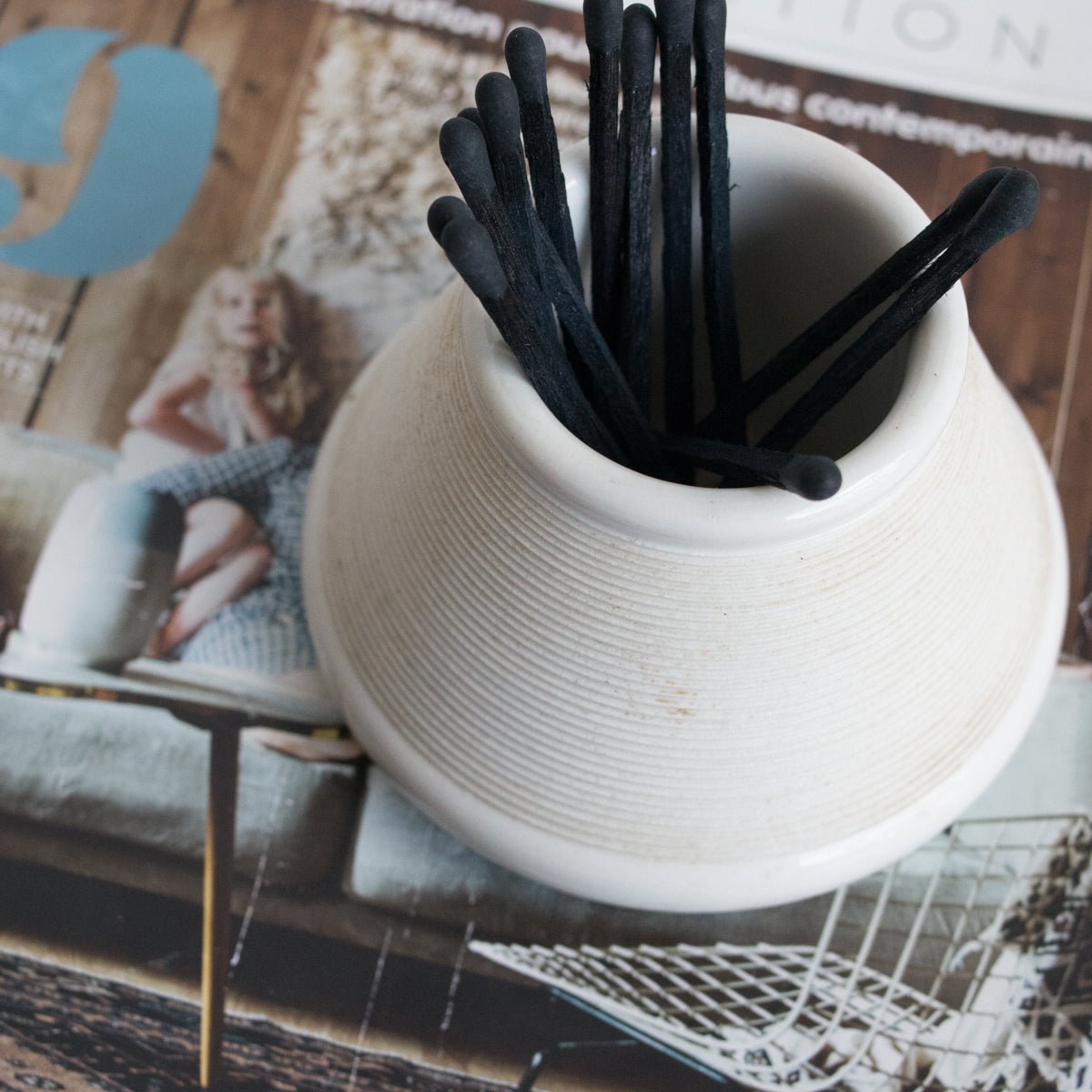 Porcelain Match Striker - elsie green - decor