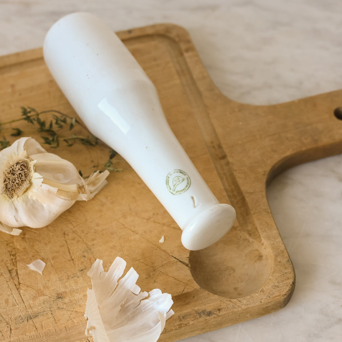 Porcelain Mortar & Pestle - elsie green - The French Kitchen