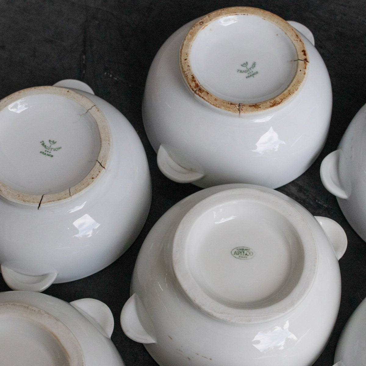 Porcelain Mussel Bowl Set Of 7 - elsie green - The French Kitchen