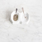 Porcelain Salt Cellar With Salt Spoons - elsie green - The French Kitchen