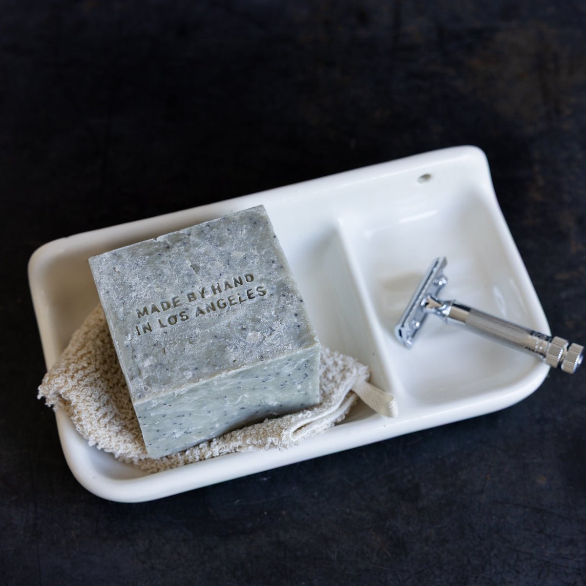 Porcelain Schoolhouse Soap Dish - elsie green - decor