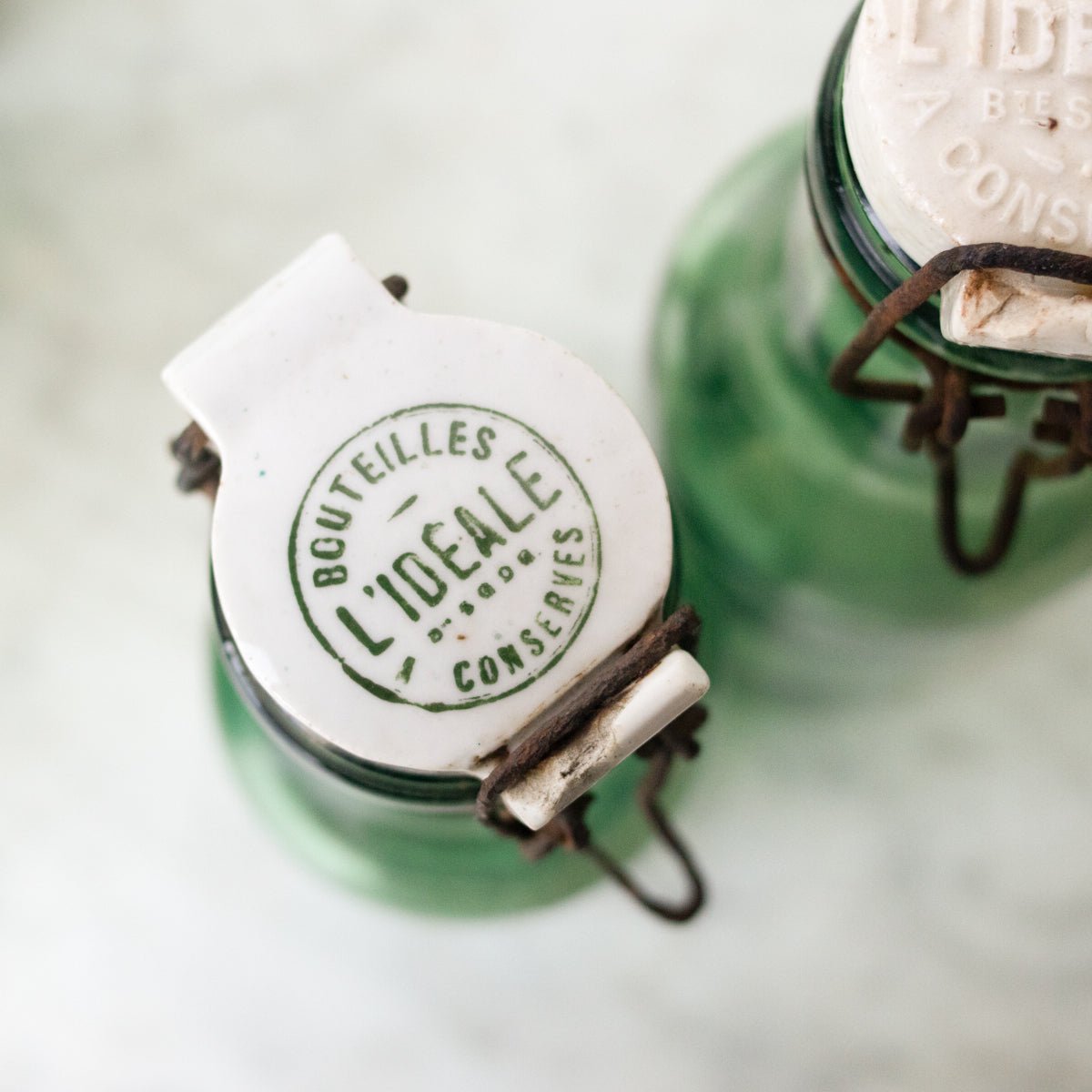 Porcelain Top Canning Jar - elsie green - the french kitchen