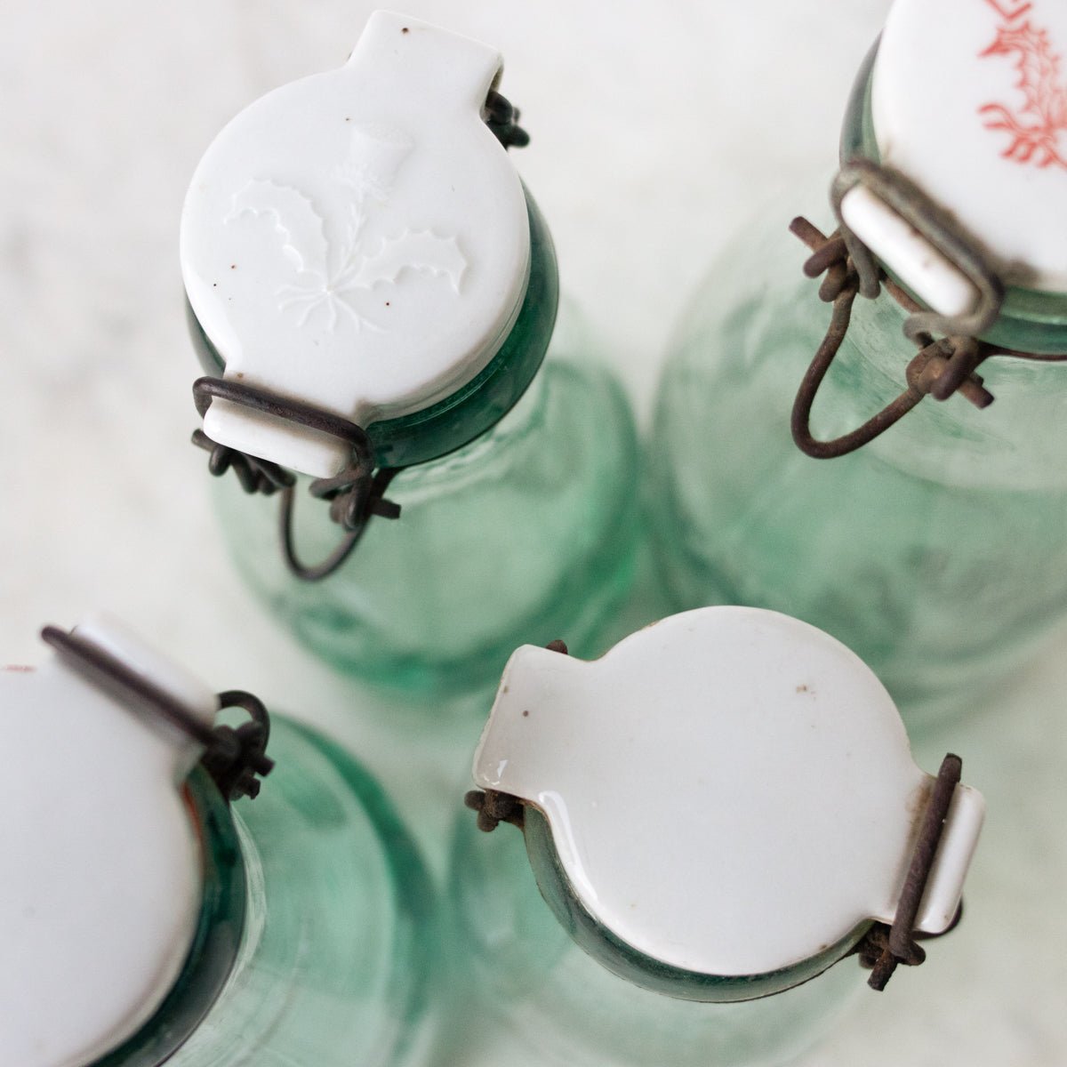 Porcelain Top La Lorraine Canning Jar - elsie green - the french kitchen