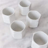 Porcelain Yogurt Pot set of 5 - the french kitchen