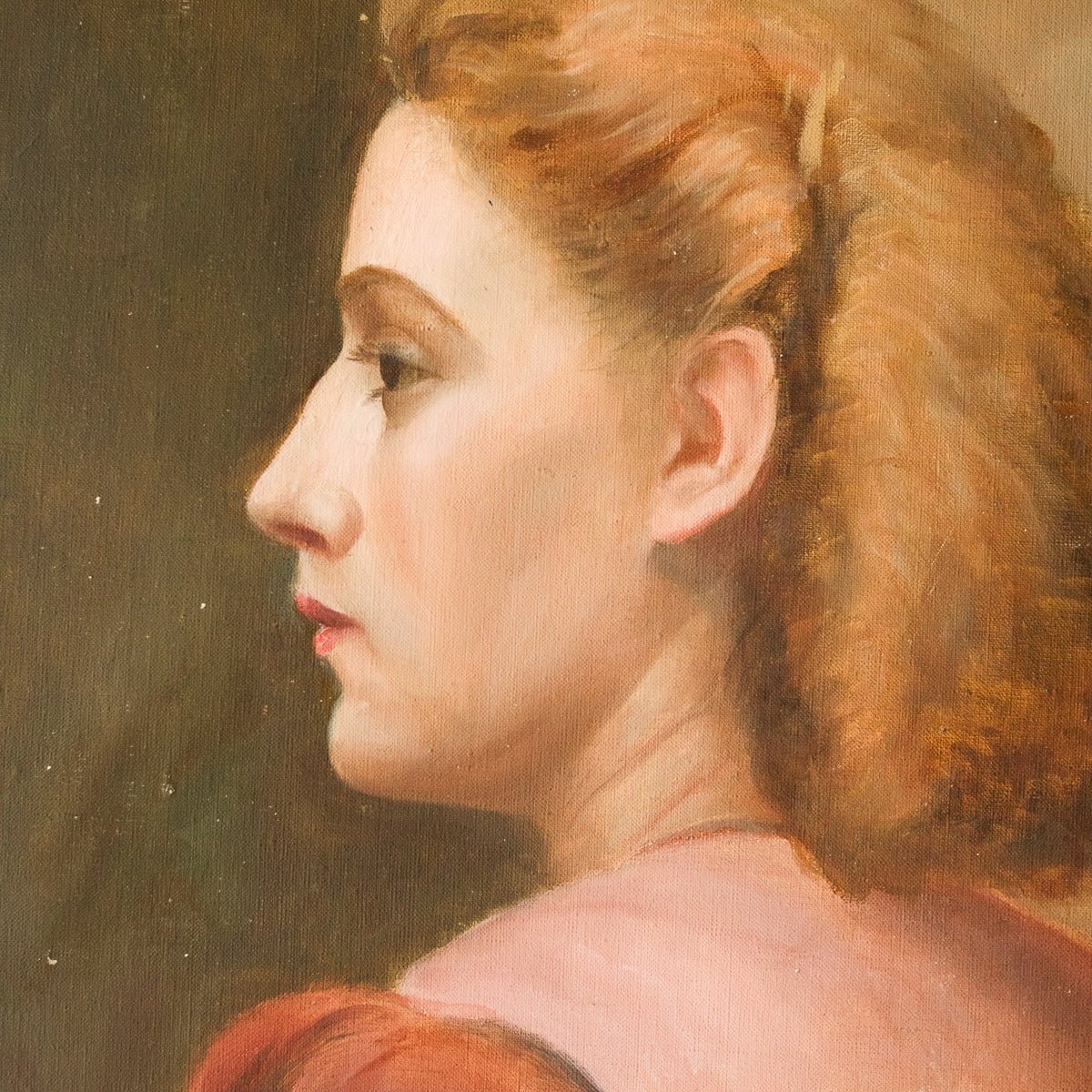 Portrait De Silvie Oil Painting - elsie green - Art