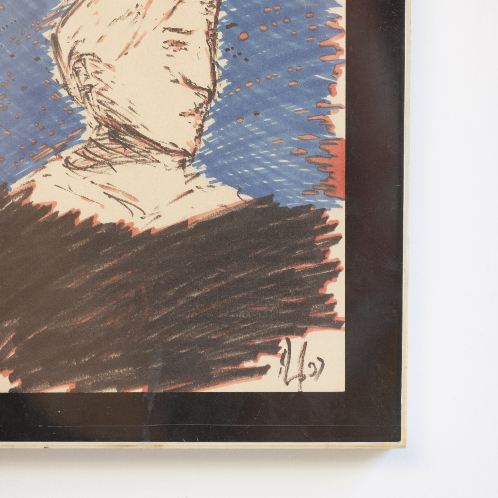 Portrait in Blue and Black - elsie green - art