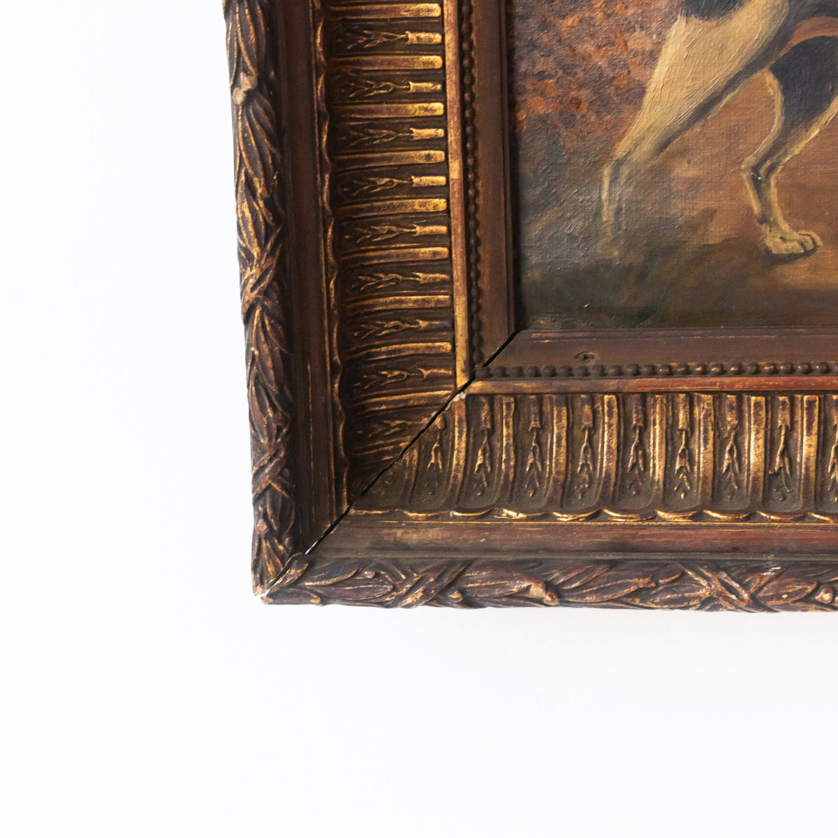 Portrait of Hunting Dog Oil Painting | Dated 1923 - elsie green - art