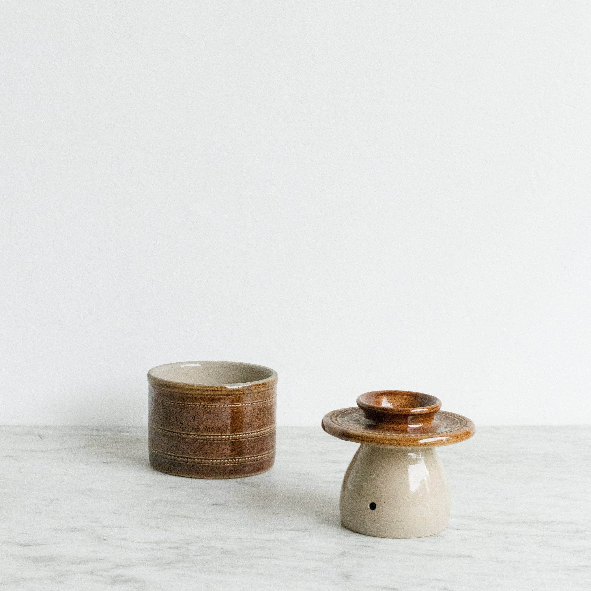 Poterie Du Berry Stoneware Butter Keeper - elsie green - The French Kitchen