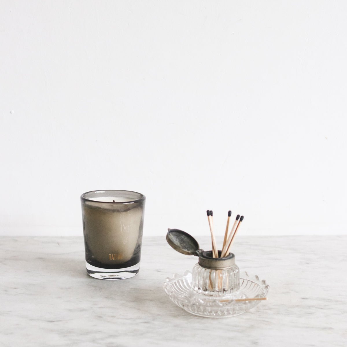 Pressed Glass Inkwell - elsie green - decor