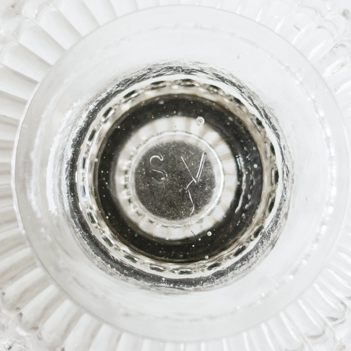 Pressed Glass Inkwell - elsie green - decor