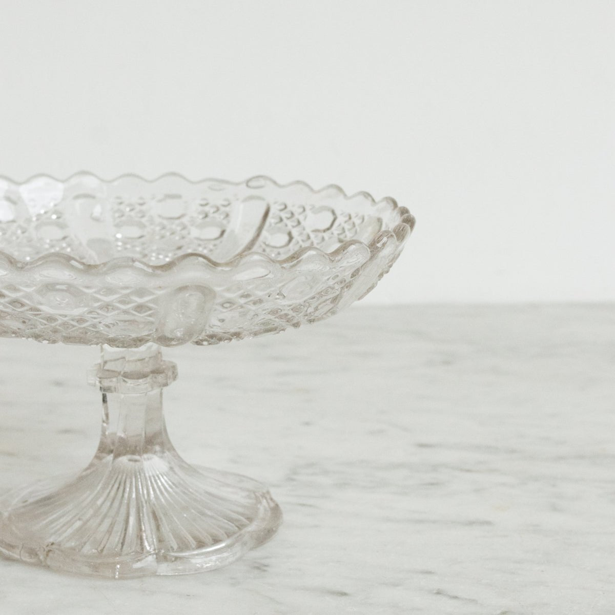 Pressed Glass Pedestal - elsie green - The French Kitchen