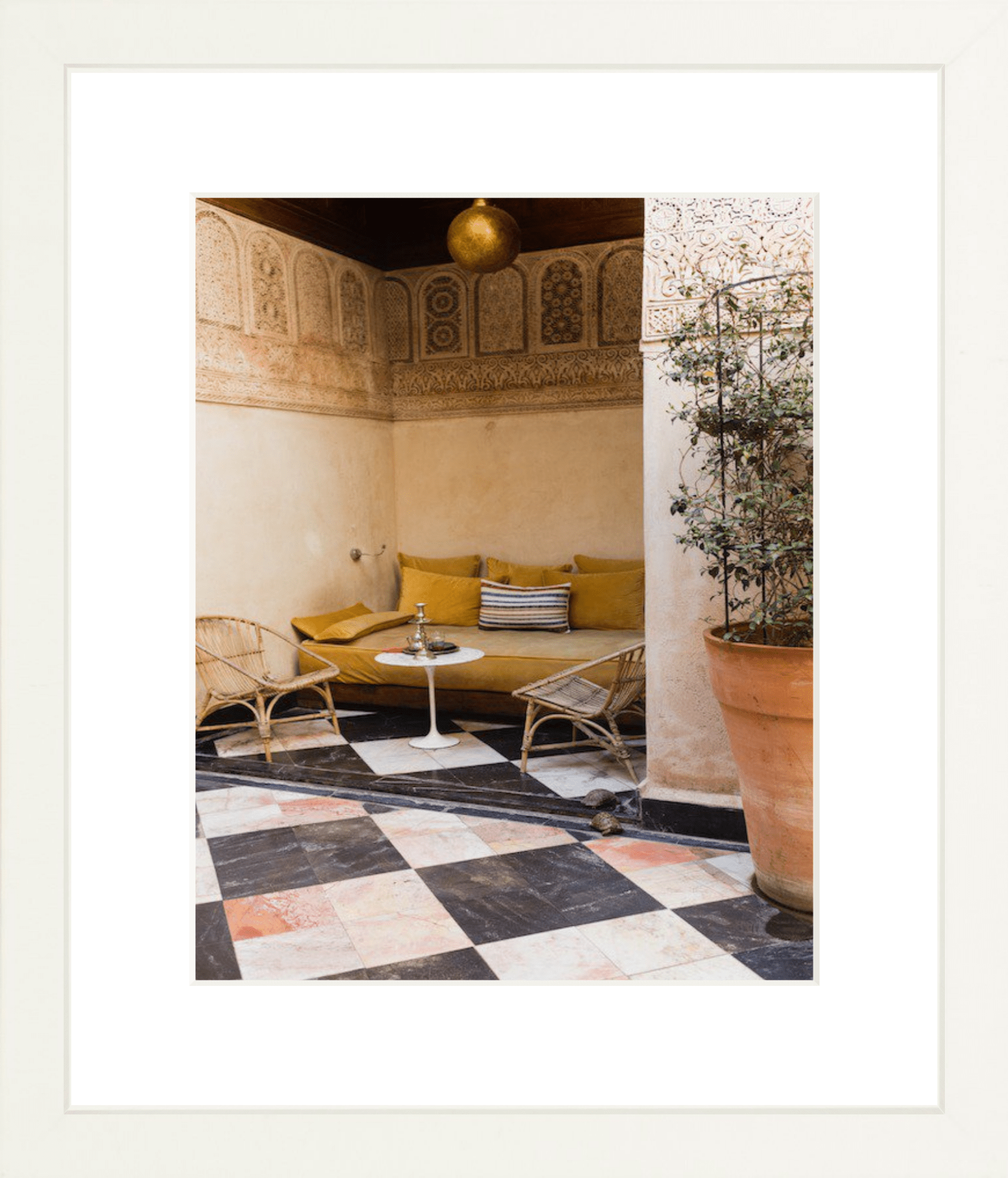 Private Alcove in Marrakech Printed Photograph - elsie green - Art