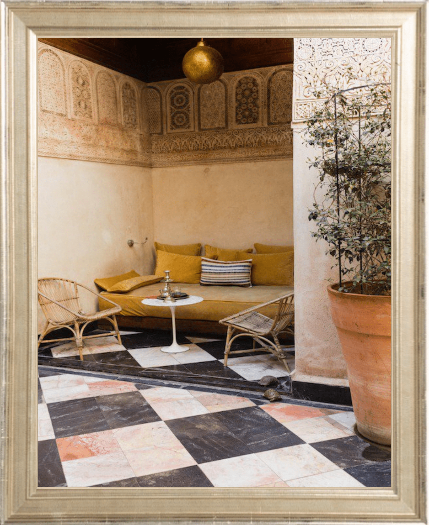 Private Alcove in Marrakech Printed Photograph - elsie green - Art