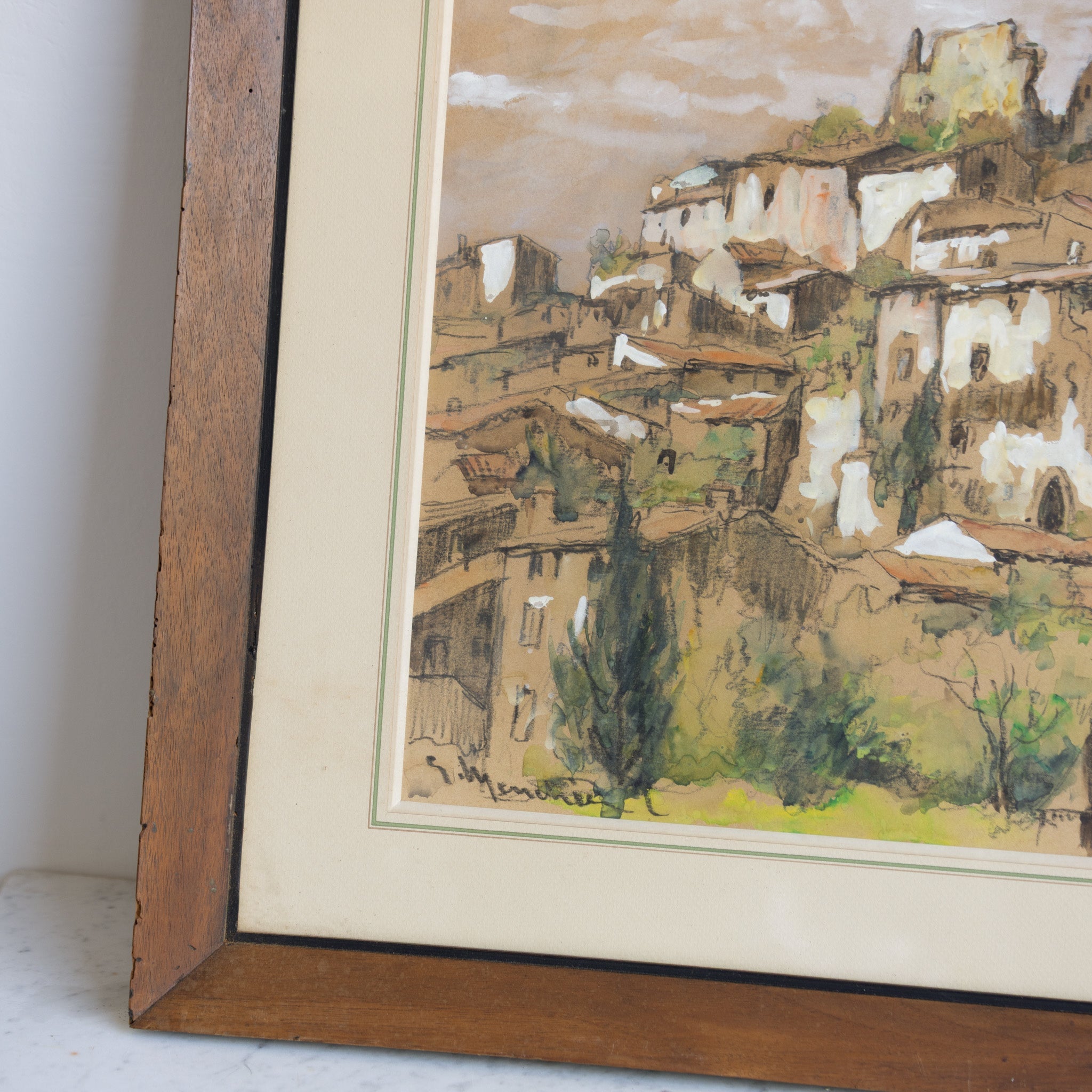 Provence Watercolor Painting - elsie green - art