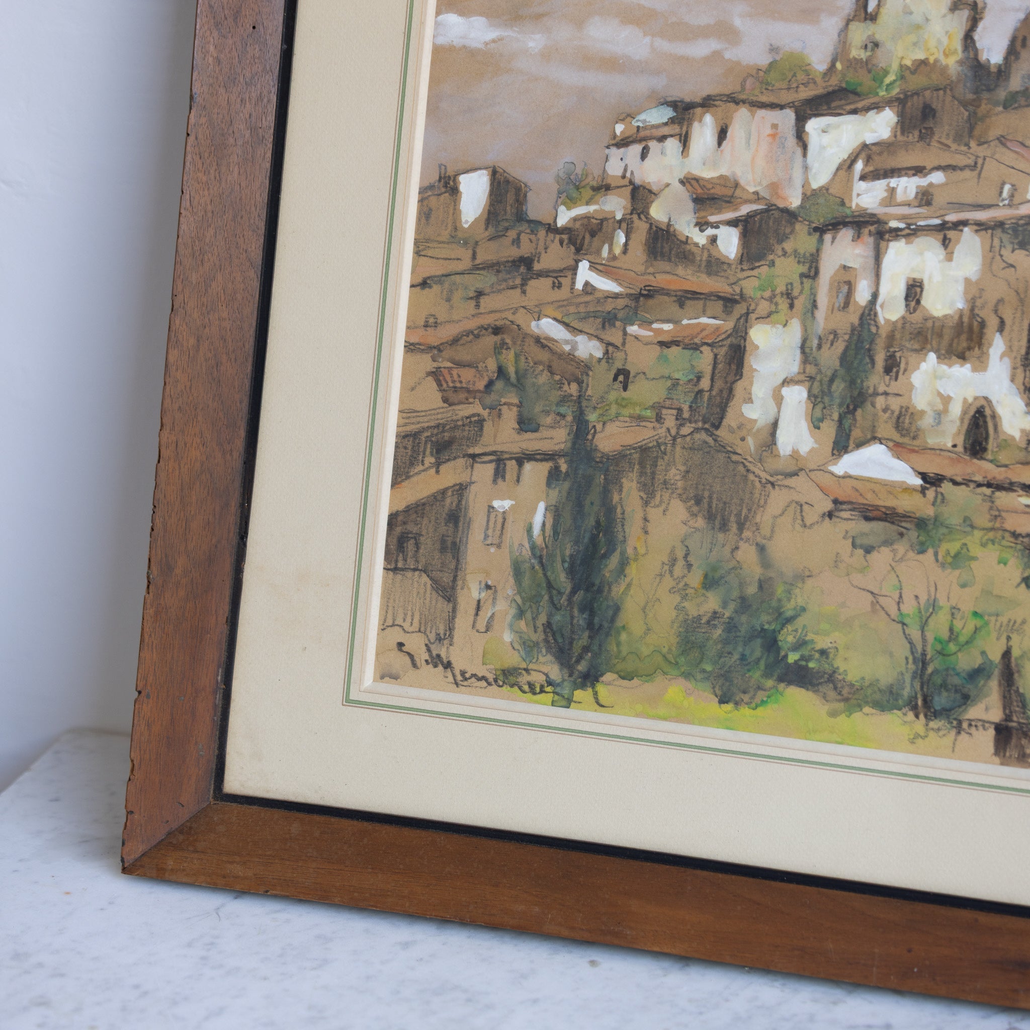 Provence Watercolor Painting - elsie green - art