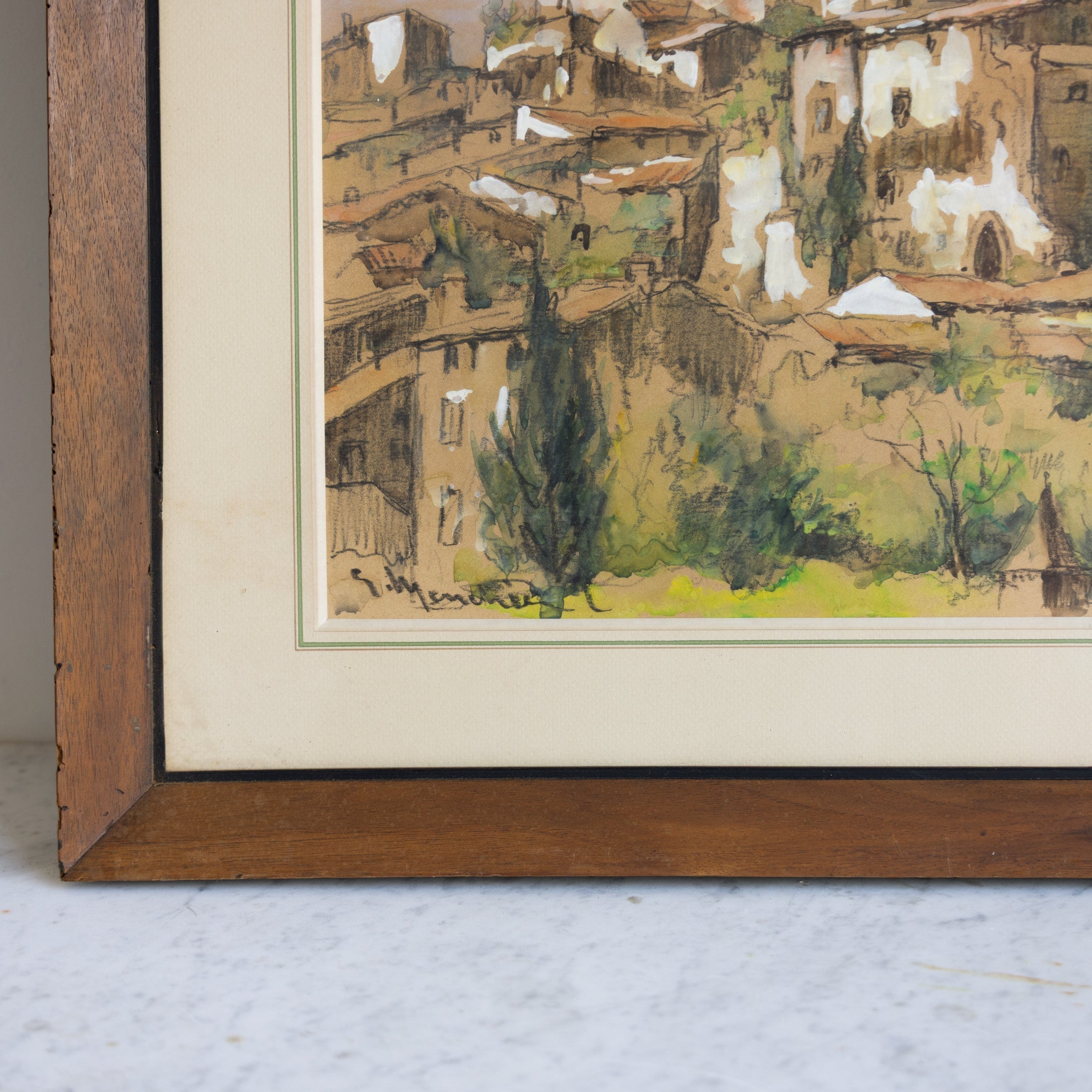 Provence Watercolor Painting - elsie green - art