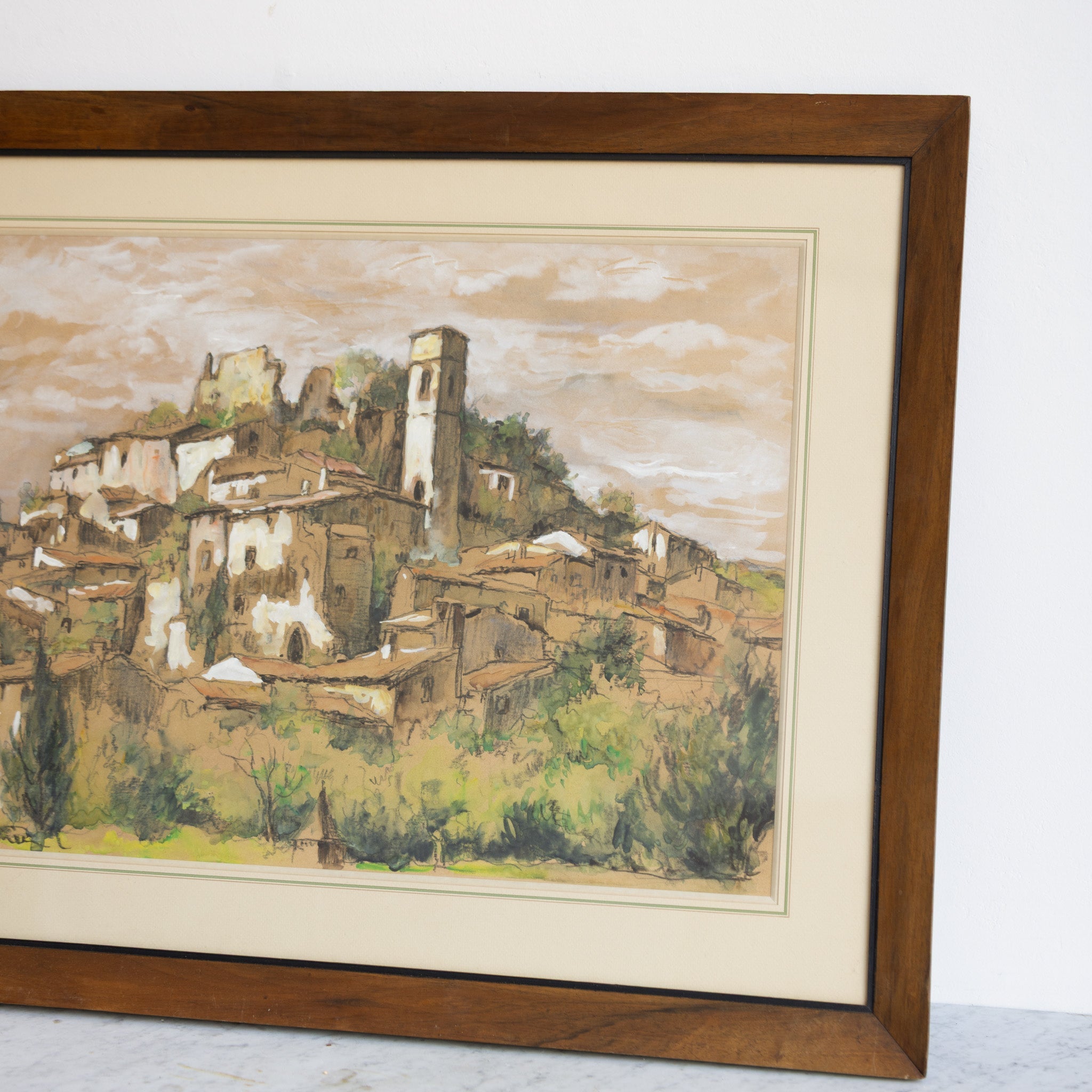 Provence Watercolor Painting - elsie green - art