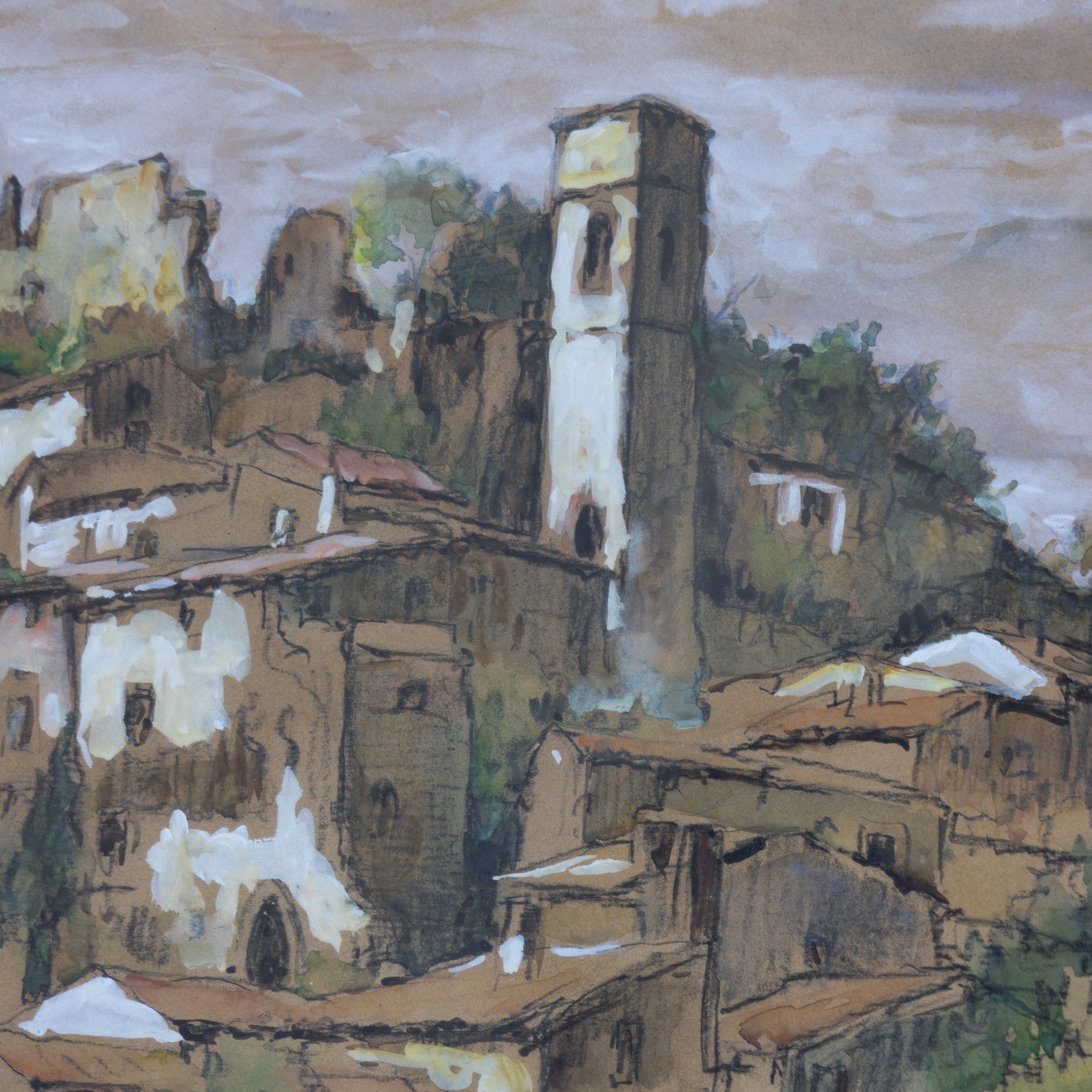 Provence Watercolor Painting - elsie green - art
