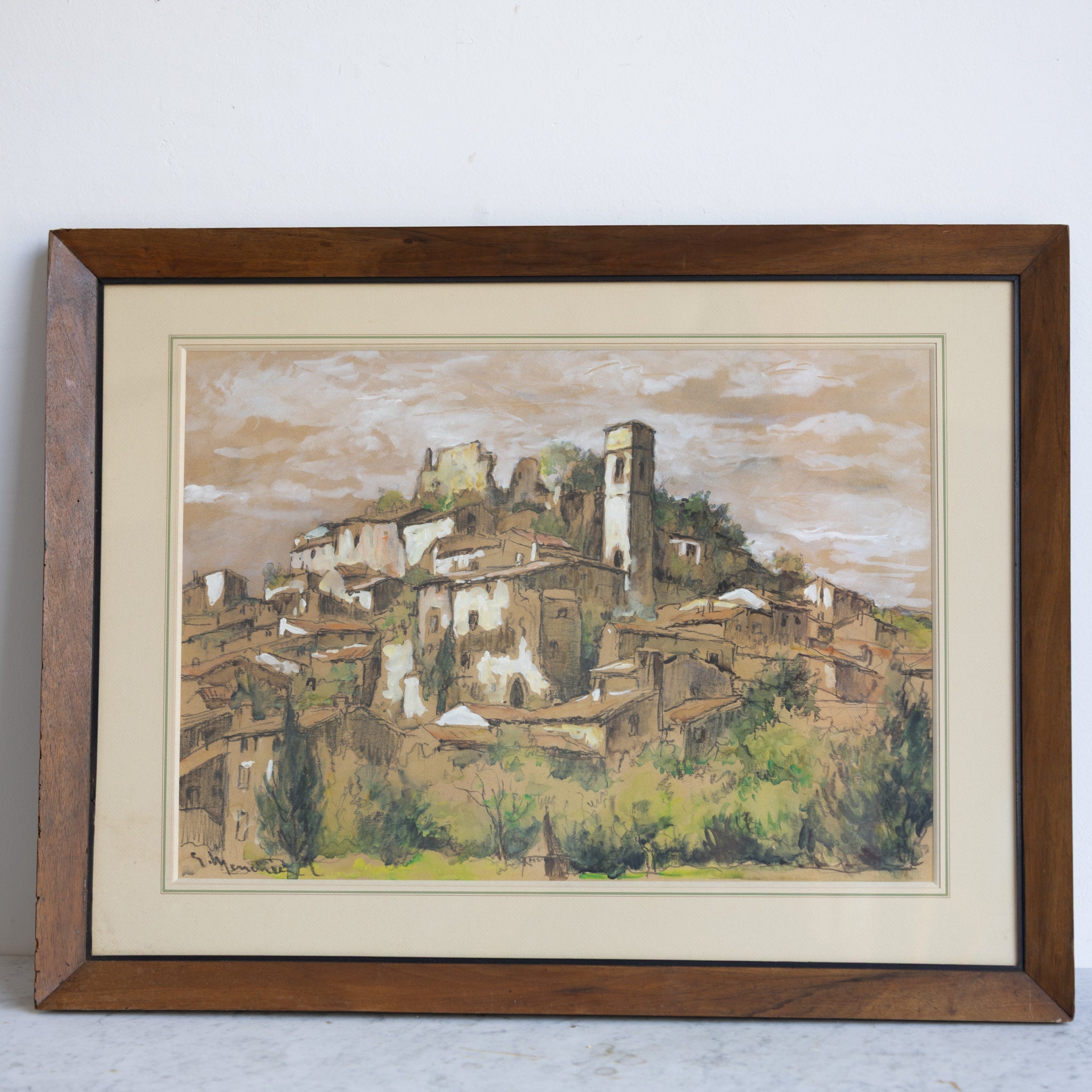 Provence Watercolor Painting - elsie green - art