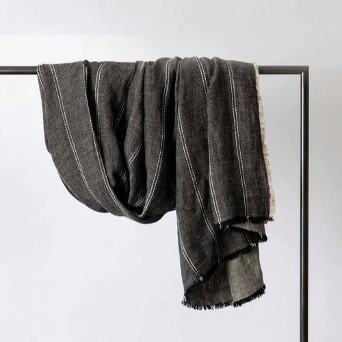 Rafa Stripe Throw - elsie green - textiles