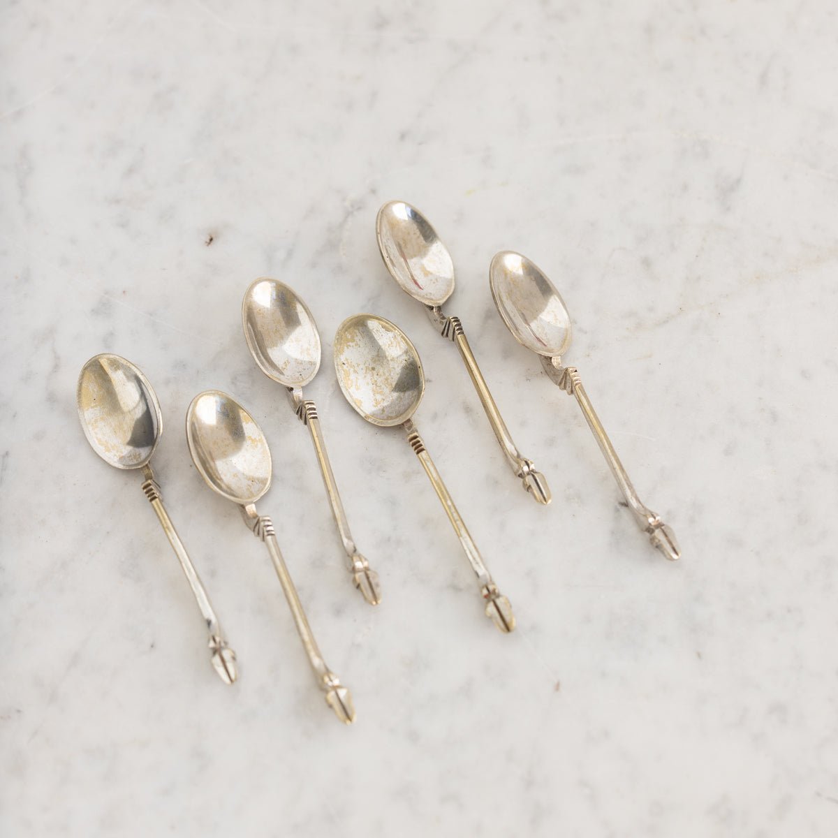 Rare Demitasse Spoon Set of 6 - elsie green -