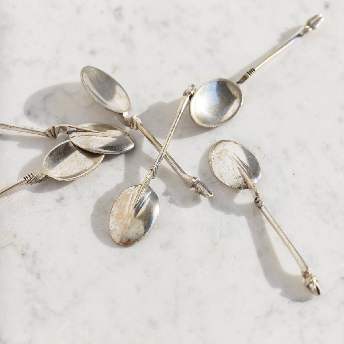 Rare Demitasse Spoon Set of 6 - elsie green -