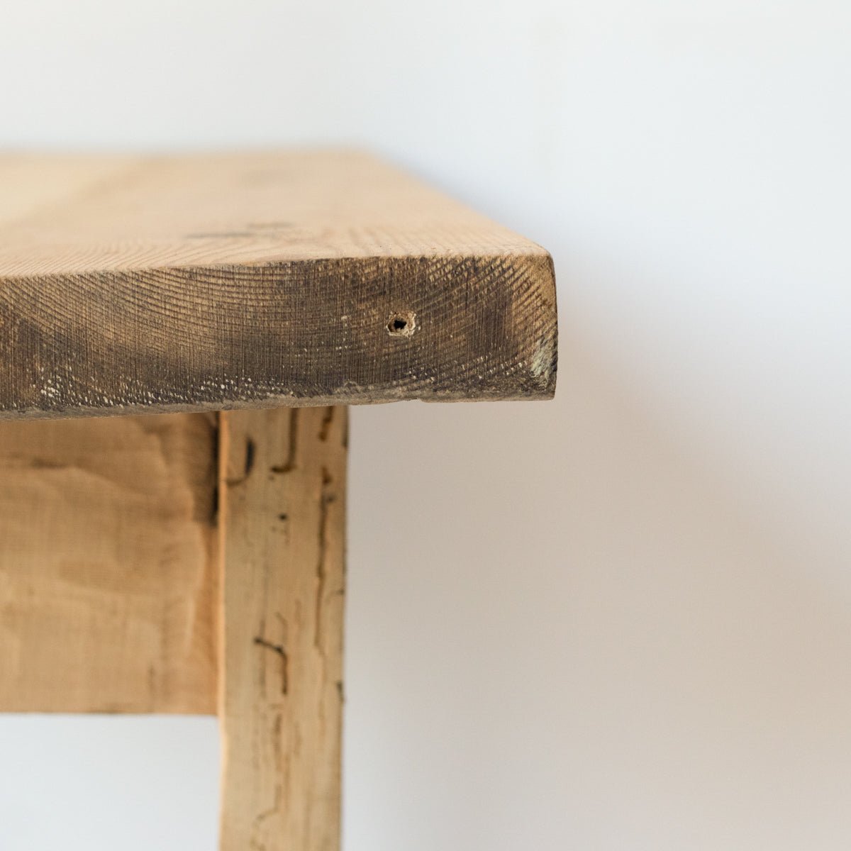 Raw Wood Bedside Table - elsie green - furniture