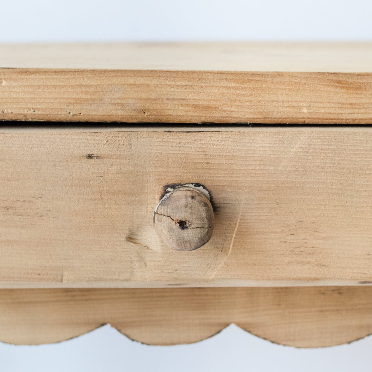 Raw Wood Bedside Table - elsie green - furniture