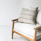 Reclaimed Oak and Linen Accent Chair - elsie green - reclaimed wood furniture