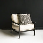 Reclaimed Oak and Linen Accent Chair - elsie green - reclaimed wood furniture