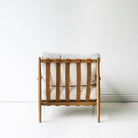 Reclaimed Oak and Linen Accent Chair - elsie green - reclaimed wood furniture