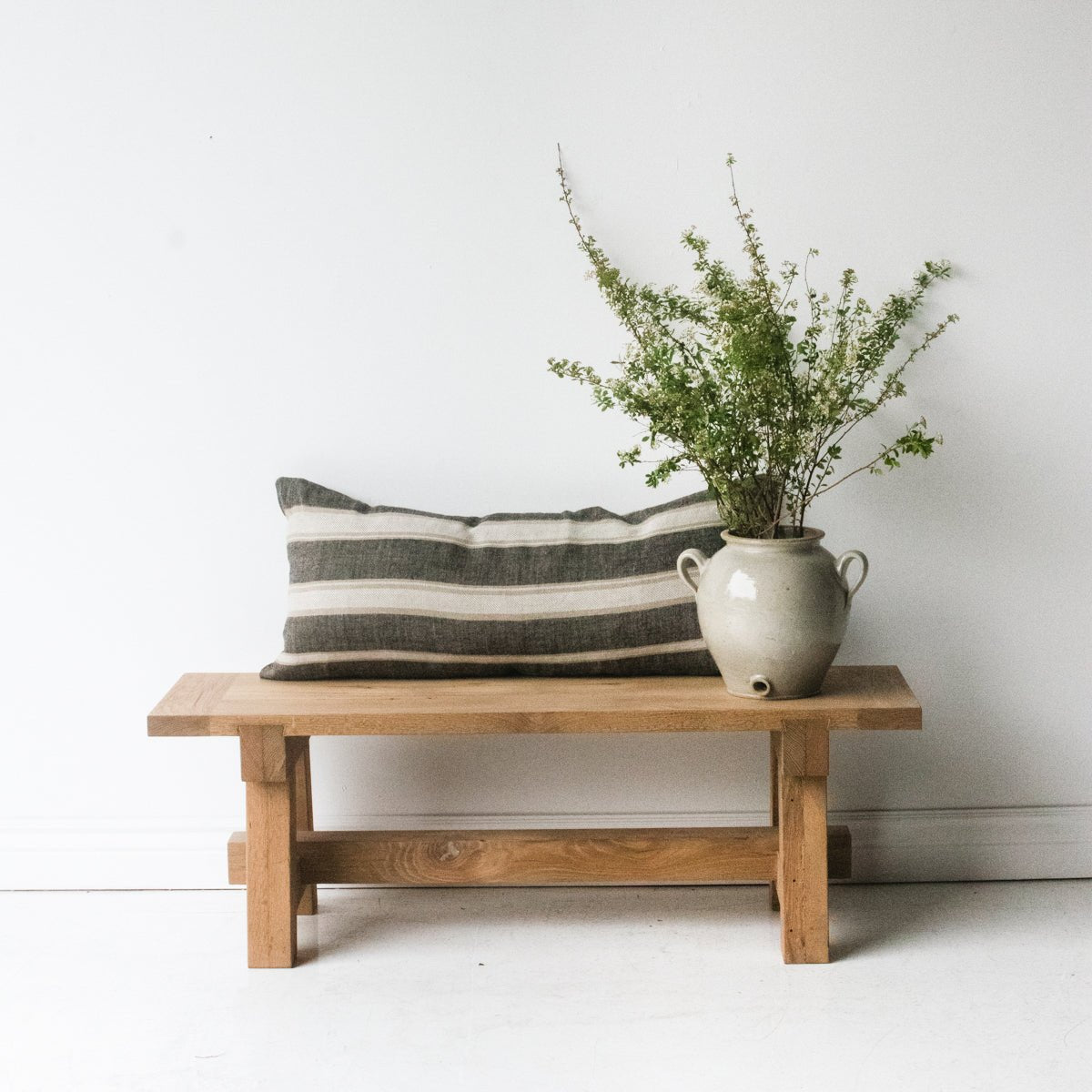Reclaimed Oak Farm Bench - elsie green - Custom Furniture
