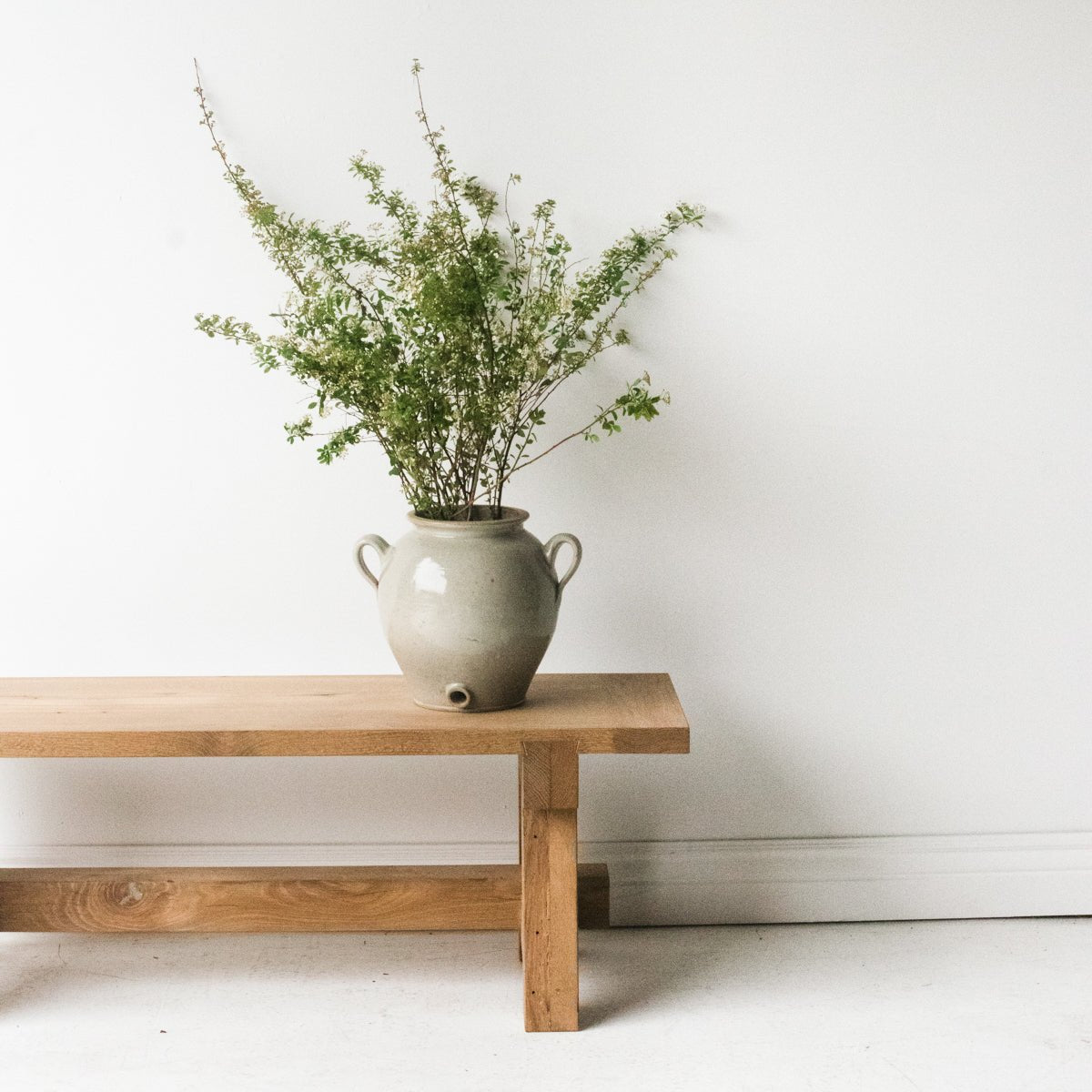 Reclaimed Oak Farm Bench - elsie green - Custom Furniture