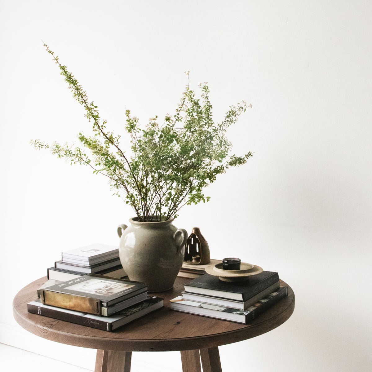Reclaimed Oak Round Dining Table - elsie green - reclaimed wood furniture