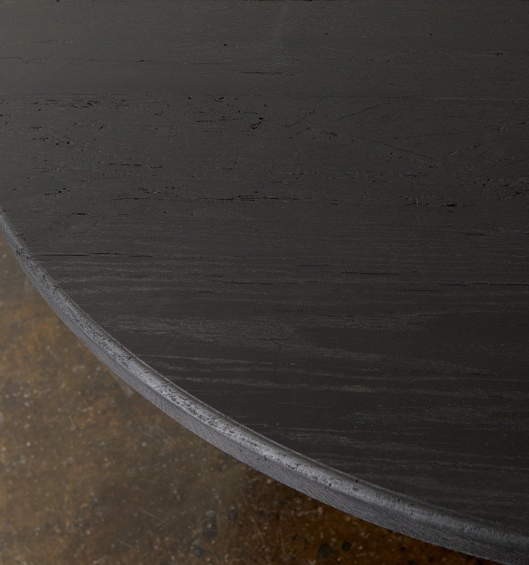 Reclaimed Oak Round Dining Table - elsie green - reclaimed wood furniture