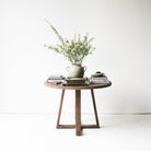 Reclaimed Oak Round Dining Table - elsie green - reclaimed wood furniture