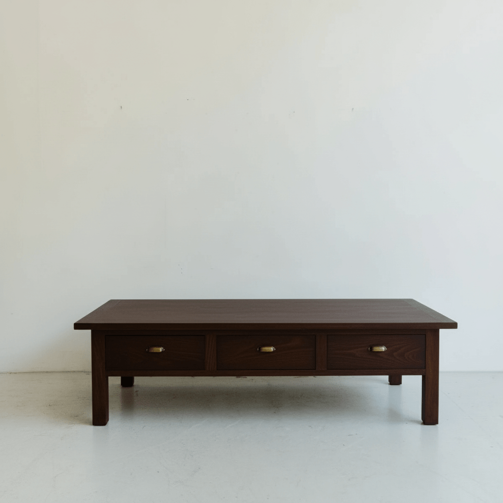 Reclaimed Wood Bread Board Coffee Table - elsie green - Custom Furniture