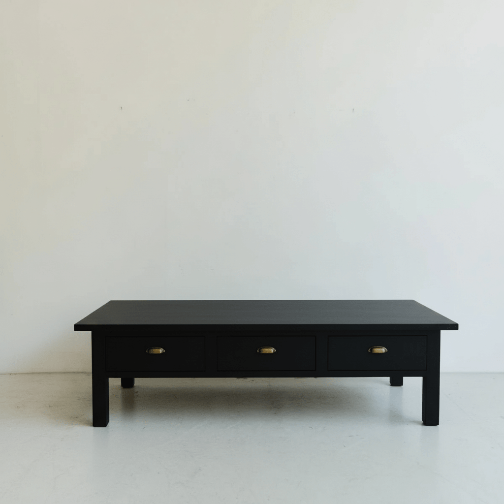 Reclaimed Wood Bread Board Coffee Table - elsie green - Custom Furniture