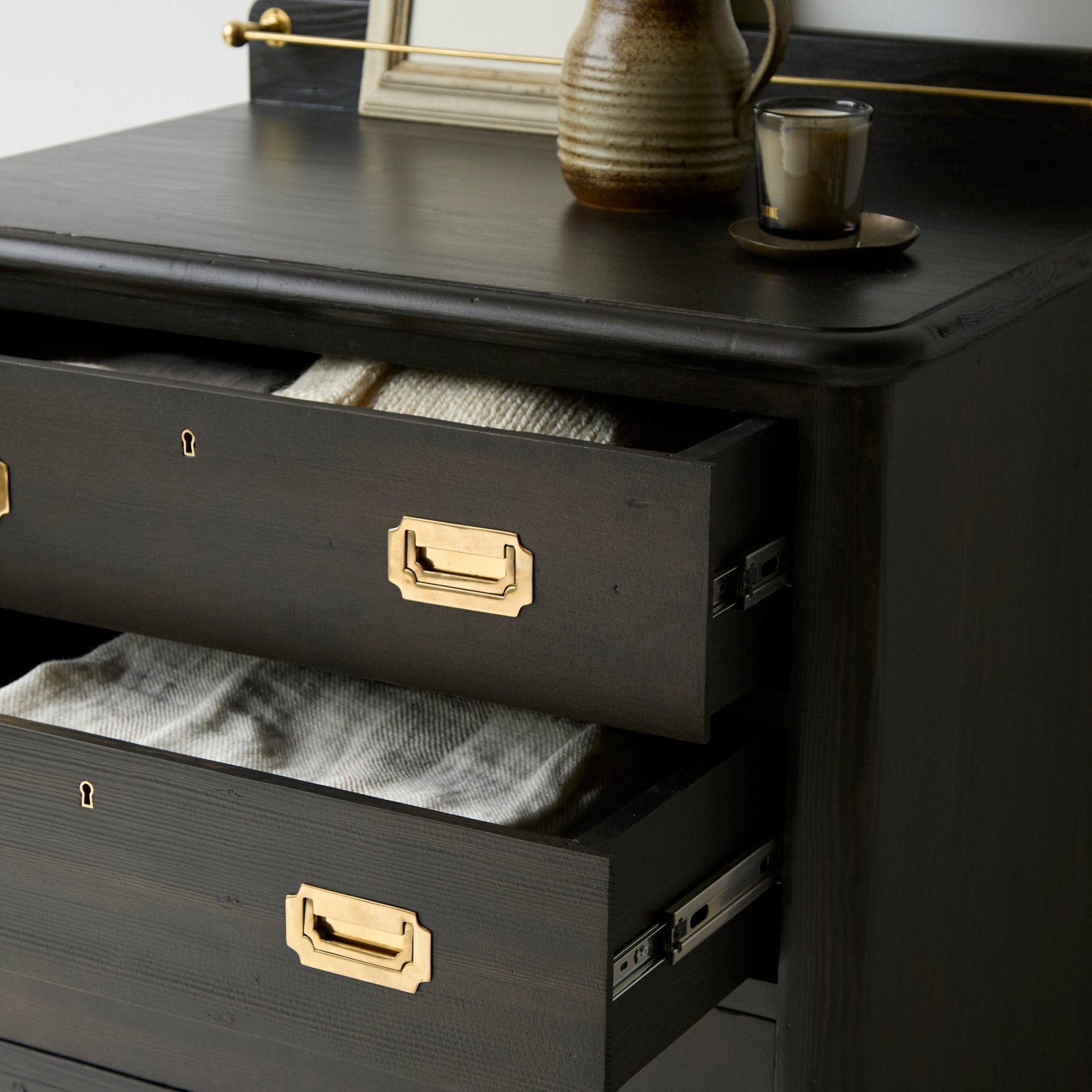 Reclaimed Wood Campaign Chest - elsie green - reclaimed wood furniture