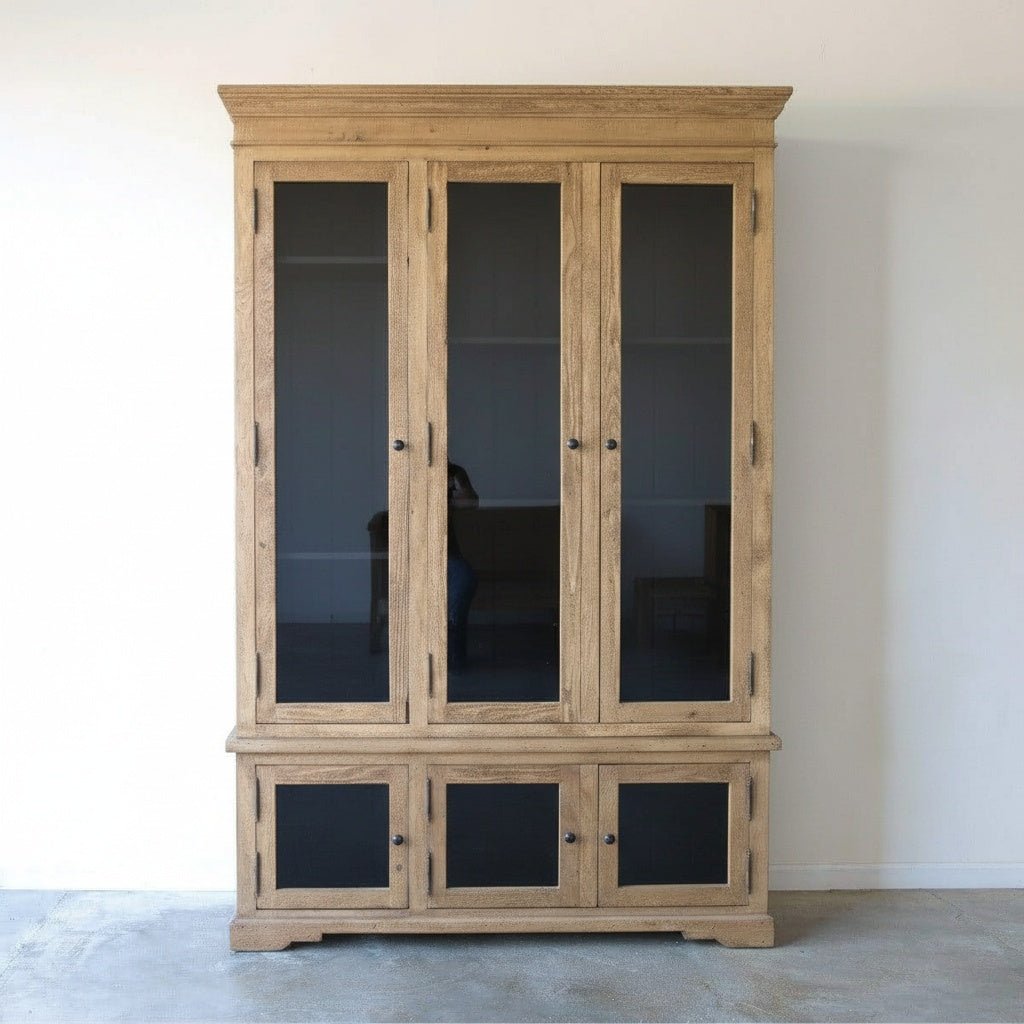 Reclaimed Wood China Closet - elsie green - Custom Furniture