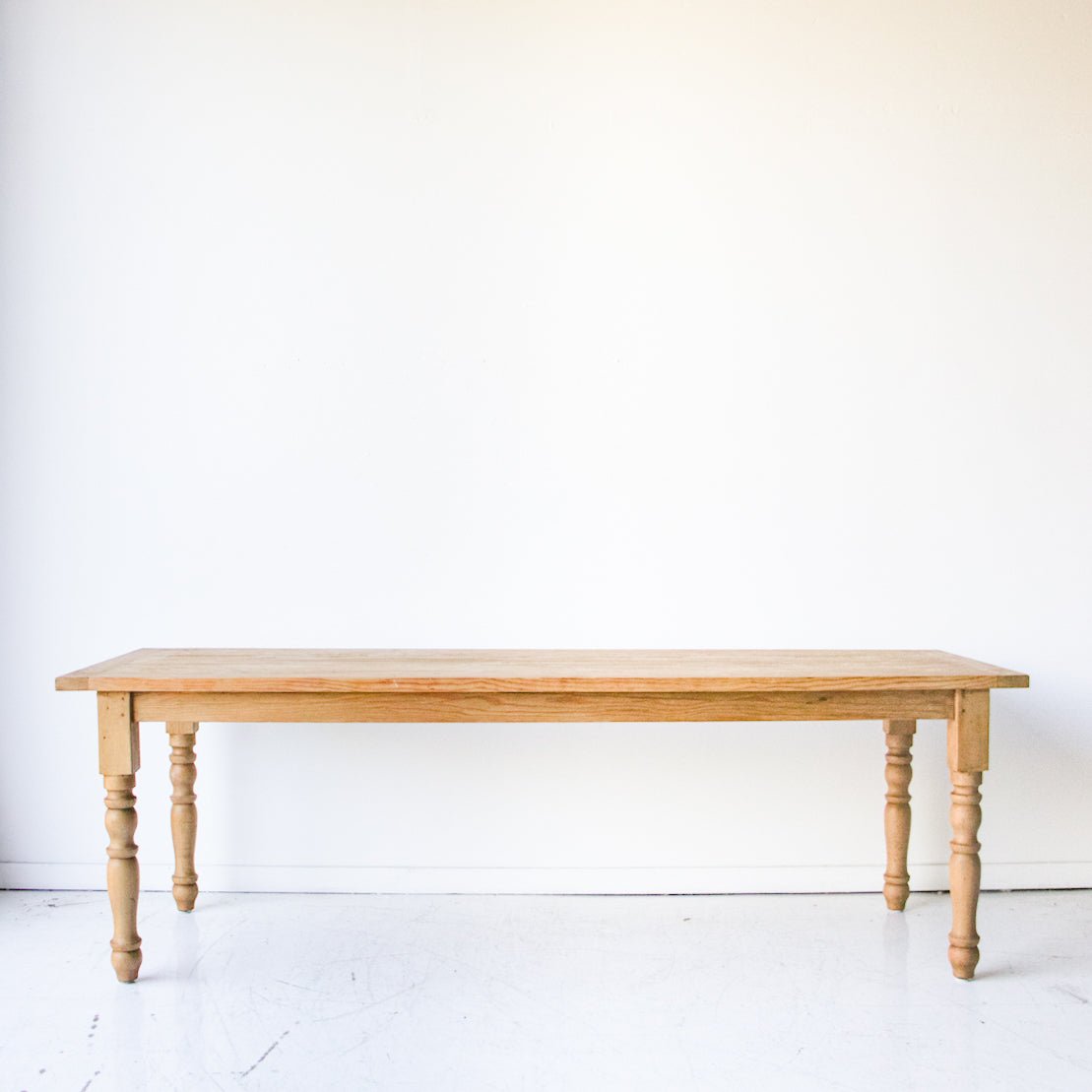Reclaimed Wood Farm Table | Slim Edition | Floor Sample - elsie green - reclaimed wood furniture