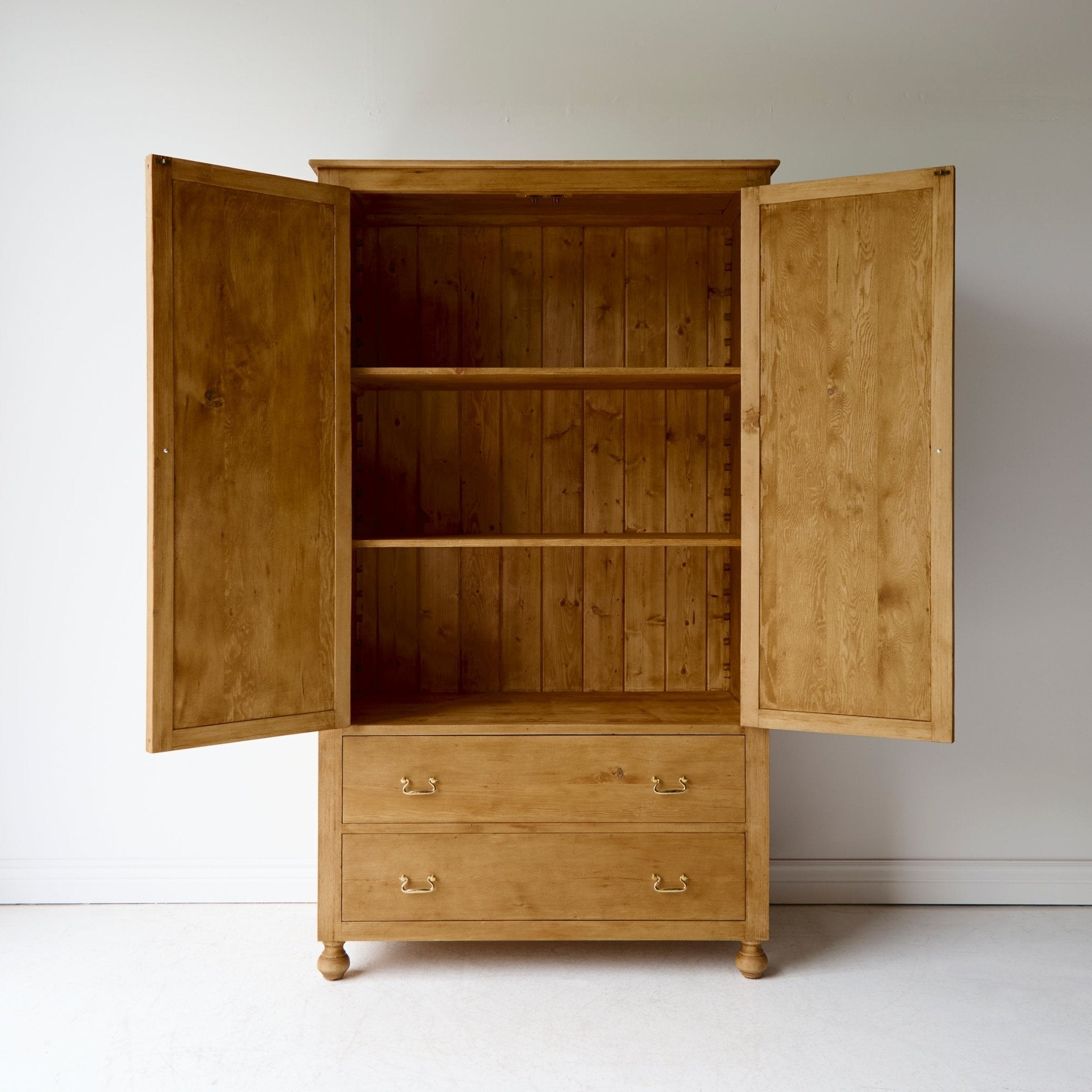 Reclaimed Wood Farmhouse Armoire - elsie green - reclaimed wood furniture