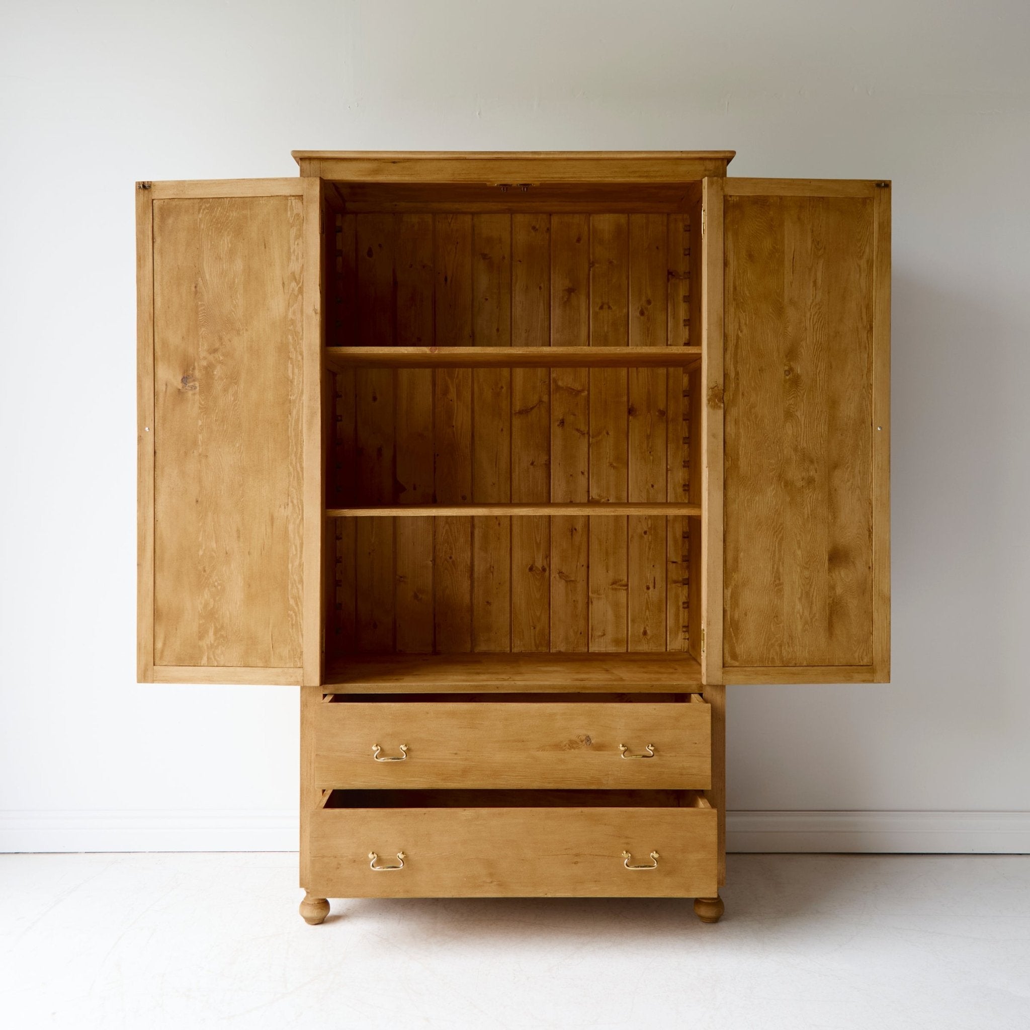 Reclaimed Wood Farmhouse Armoire - elsie green - reclaimed wood furniture