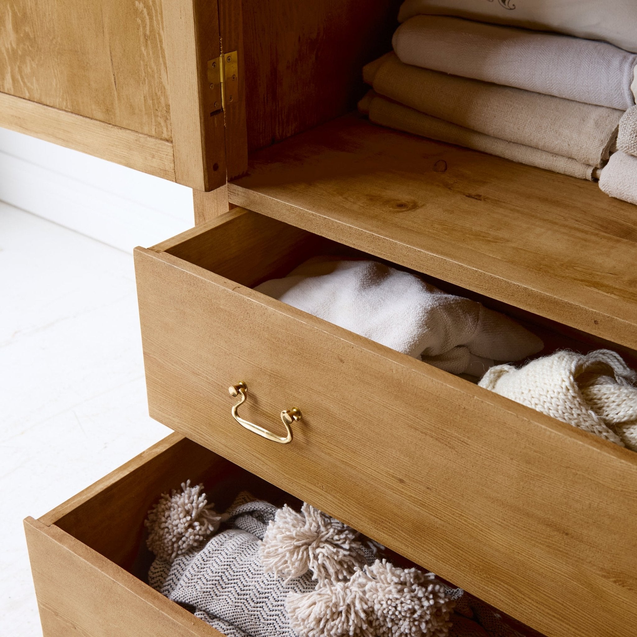 Reclaimed Wood Farmhouse Armoire - elsie green - reclaimed wood furniture