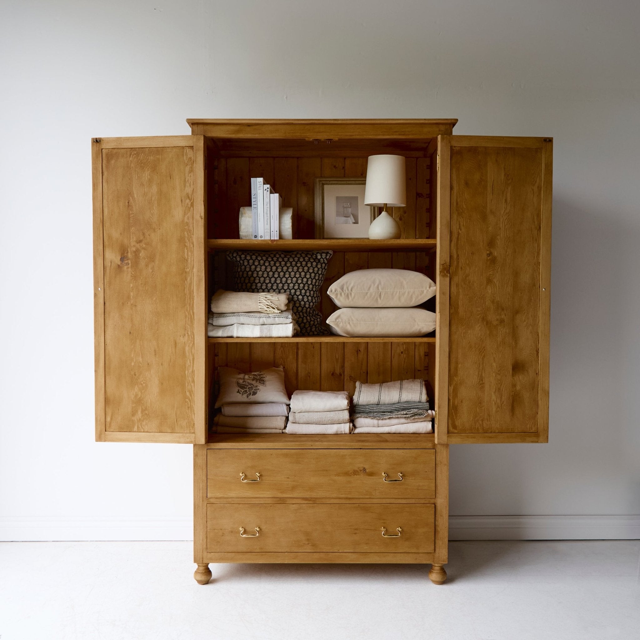 Reclaimed Wood Farmhouse Armoire - elsie green - reclaimed wood furniture