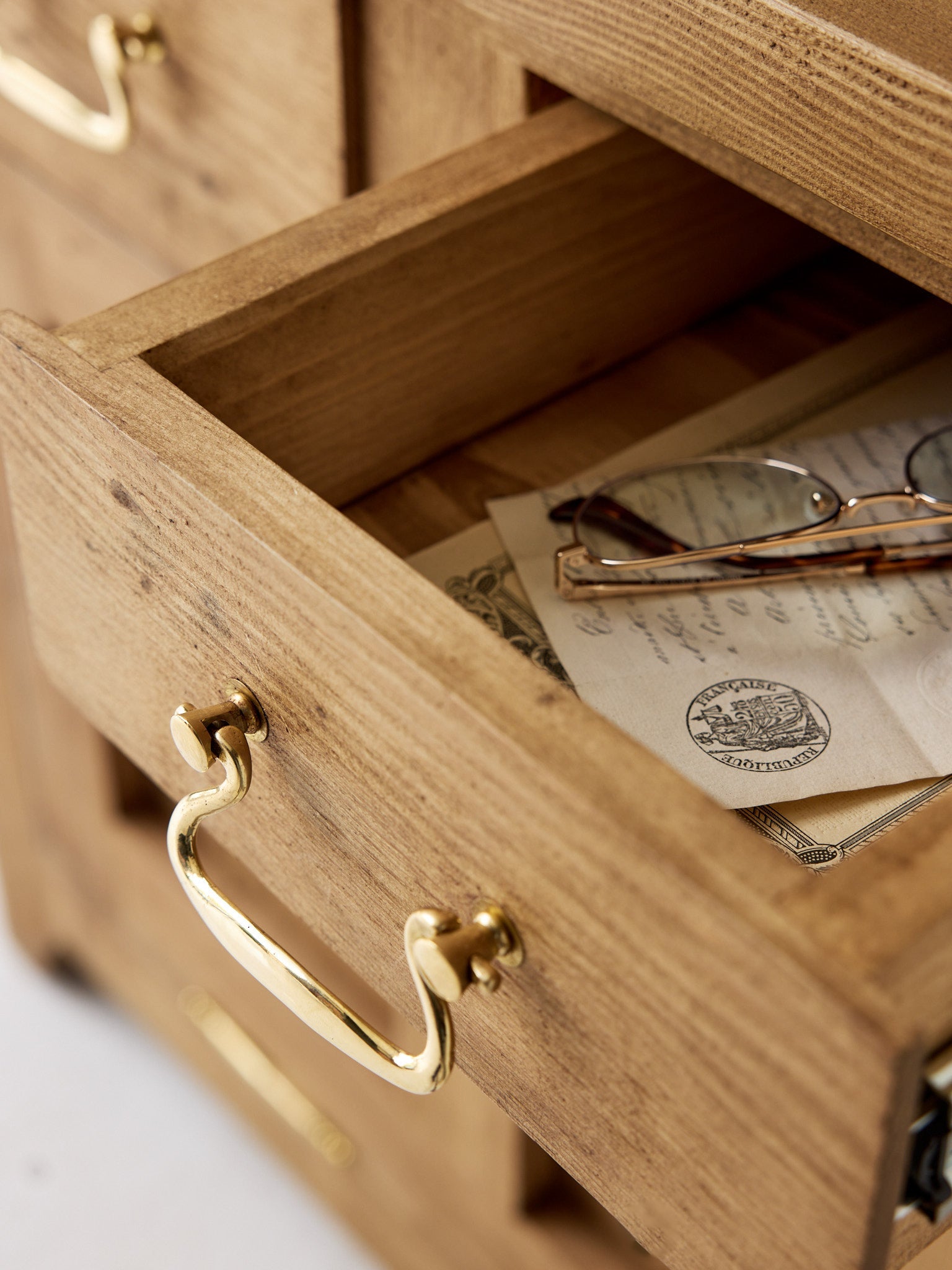 Reclaimed Wood Farmhouse Baker's Cabinet | Floor Sample - elsie green - Custom Furniture