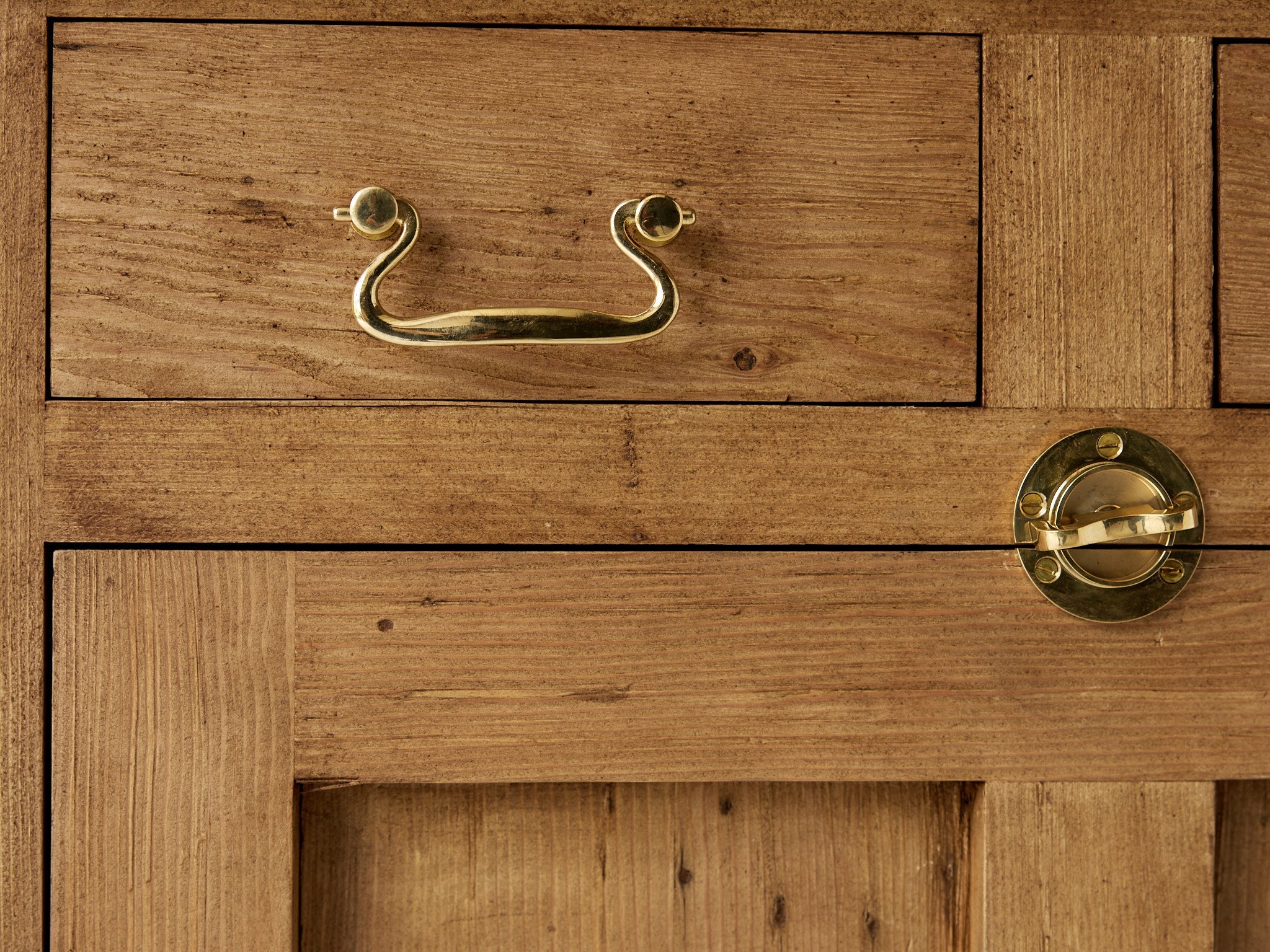 Reclaimed Wood Farmhouse Baker's Cabinet | Floor Sample - elsie green - Custom Furniture