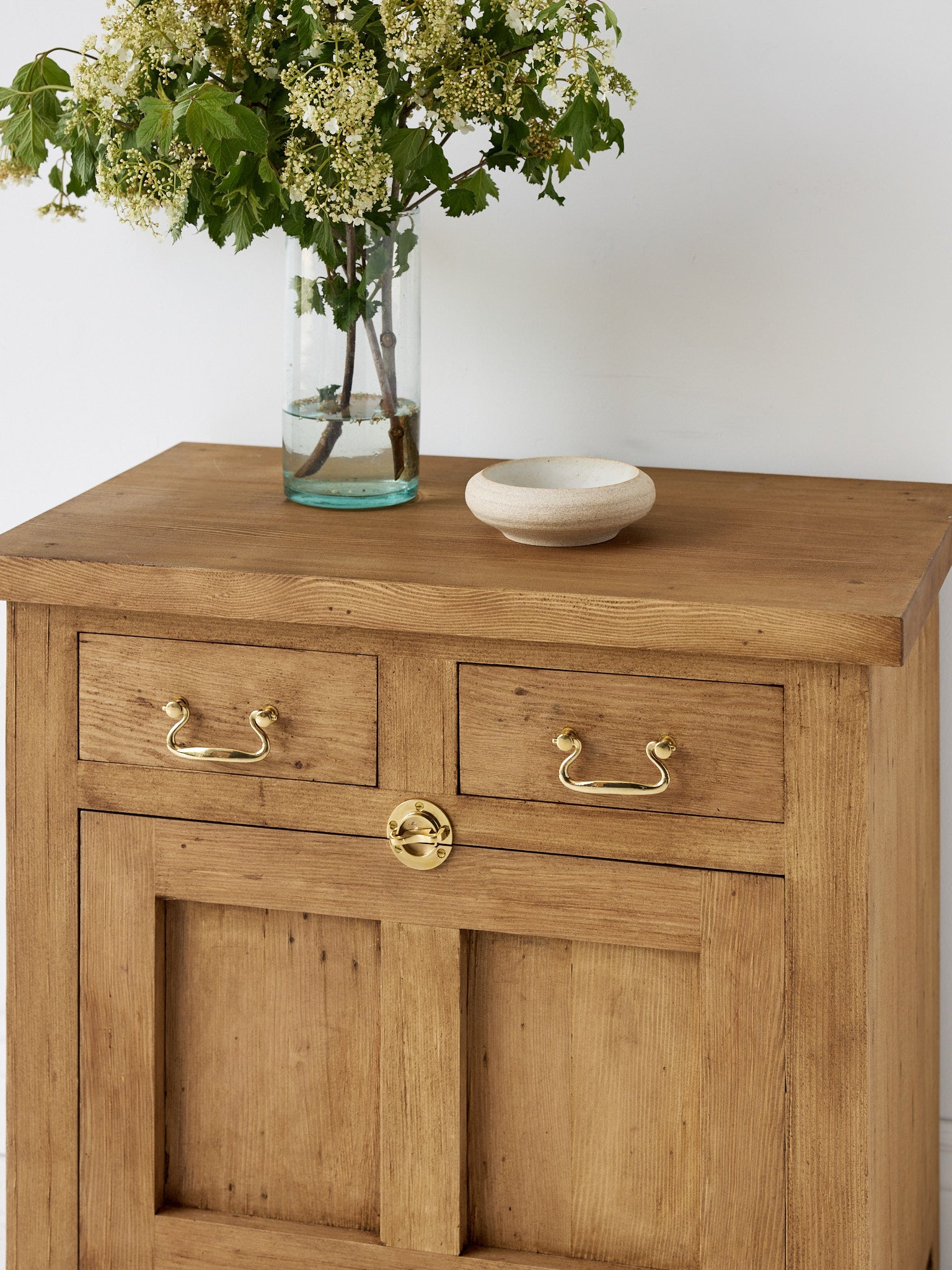 Reclaimed Wood Farmhouse Baker's Cabinet | Floor Sample - elsie green - Custom Furniture