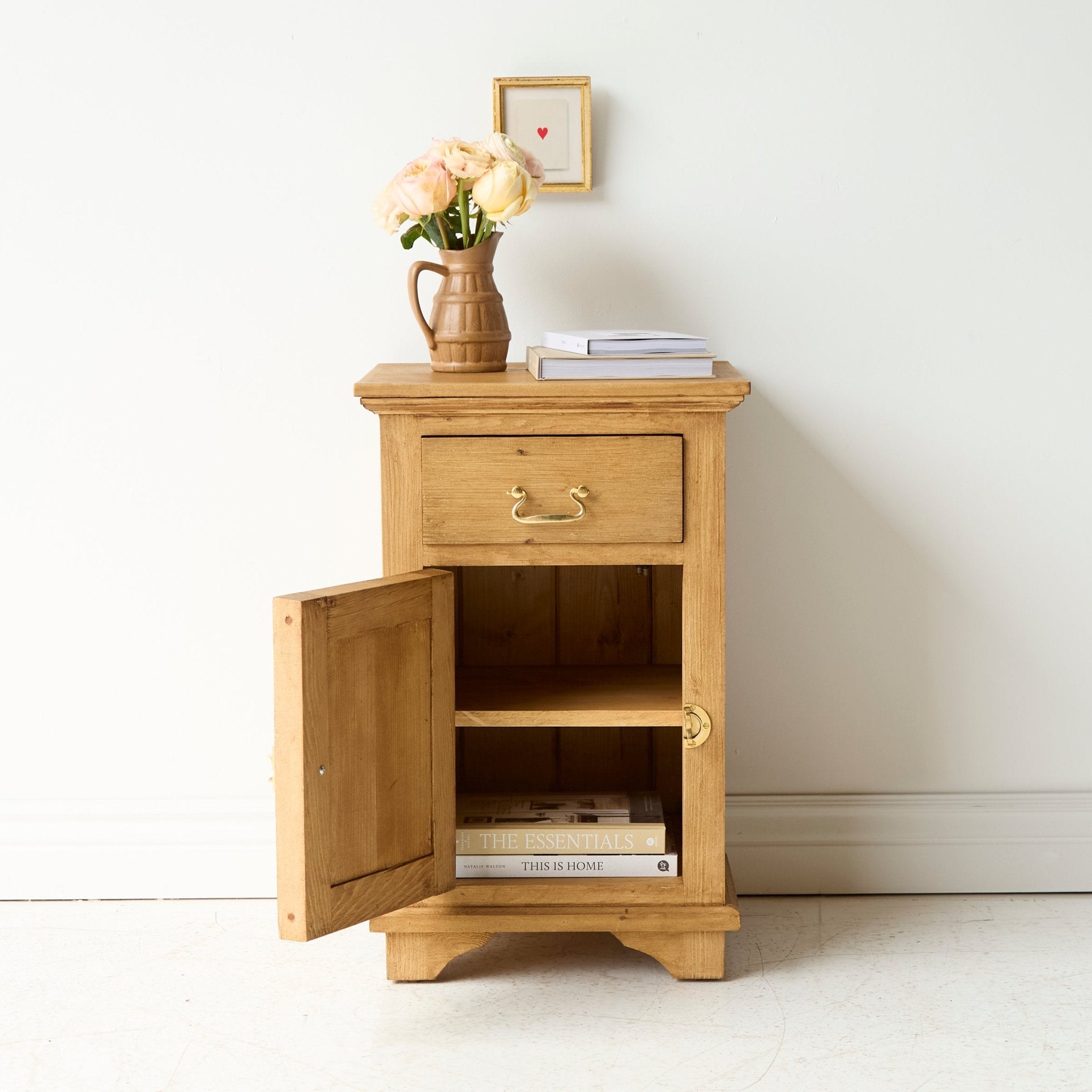 Reclaimed Wood Farmhouse Bedside Table - elsie green - reclaimed wood furniture